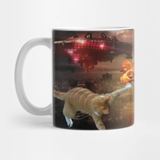 Funny Catzilla Kitty Lover Meme Mug